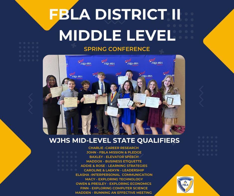 Jr High FBLA State Qualifiers