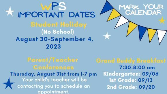 WPS upcoming dates